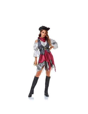The Curse Black Pearl Cosplay Adult Female Pirate Costume DL2032