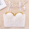 Gold Chain Suspender Vest Women Midriff Breast Fish Bone Top 8052
