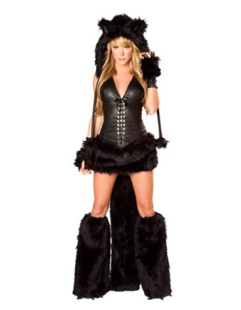 black cat costume m4578