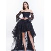 Lace long-sleeved corset gauze skirt suit M40450