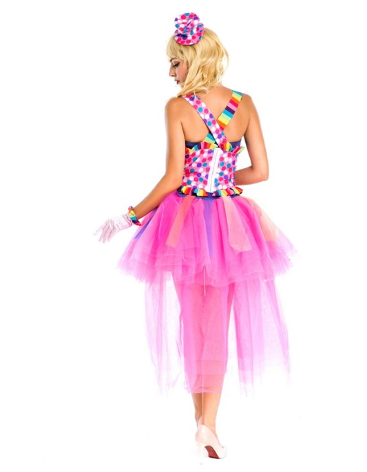 Fancy Pink Dance Costume Dress M4994