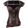 Brown Steampunk Steel Boned Corsets & Jacket M1422