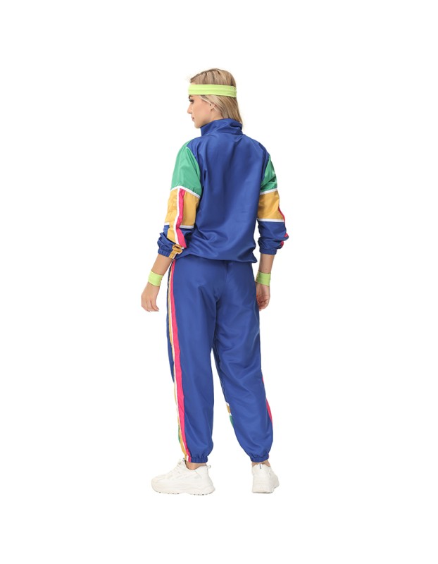Halloween Couple Set Retro Costume 70's Disco Hippie Dance Cosplay Disco MS5580-5587