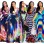 New Summer Printed Chiffon V-neck Maxi Dress M8380