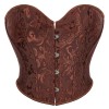 Plus Size S-6XL Sexy Strapless Tube Tops Women Overbust Jacquard Bustiers Waist Corset