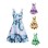 Women Casual Print Gown With Big Swing V-neck Dress Plus Size Dress 5155