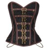Brown Deluxe Chaining Steel Boned Corset m1384