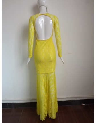 Sexy Fashion Lace Design Top Maxi Dress M3983