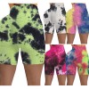 tie dye sexy printed women short yoga pants leggings M30121