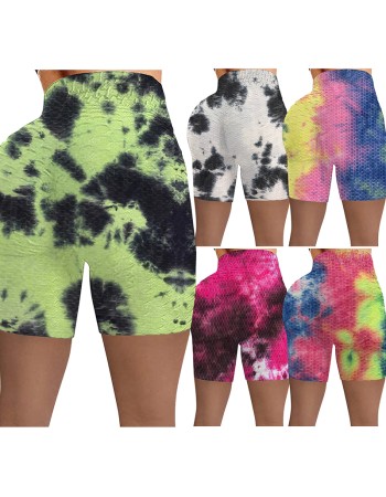 tie dye sexy printed women short yoga pants leggings M30121