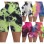 tie dye sexy printed women short yoga pants leggings M30121