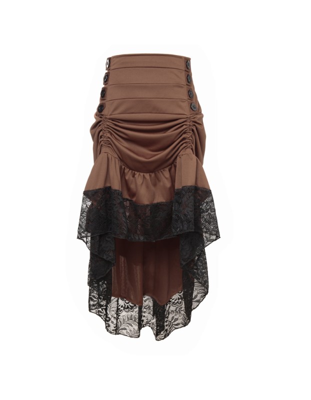 Asymmetric Vintage Victorian Skirts Plus Size M31706