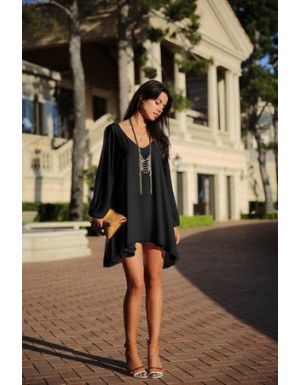 Black Fashion Party Dress M3882d