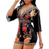 trending for women short black one piece jumpsuit M30125