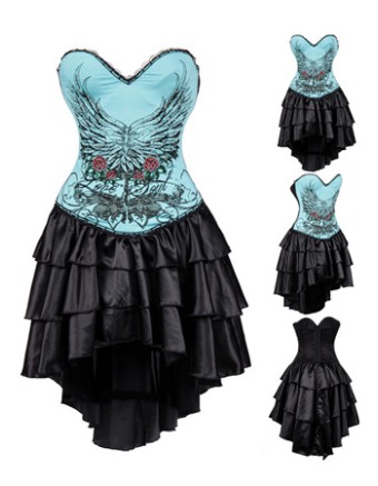 Newest Pattern Skirt Corsets M1364