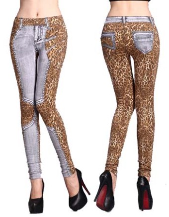 Seamless Tattoo Leggings trousers FG9068BK