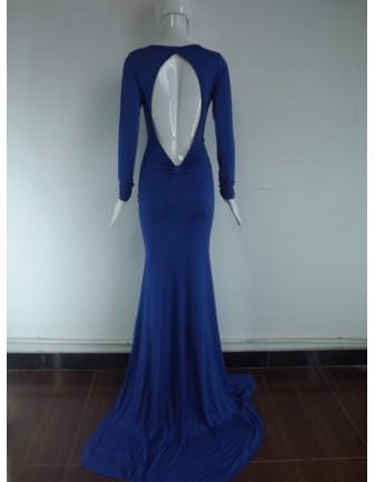 Sexy Long Sleeves Design Maxi Dress M3996