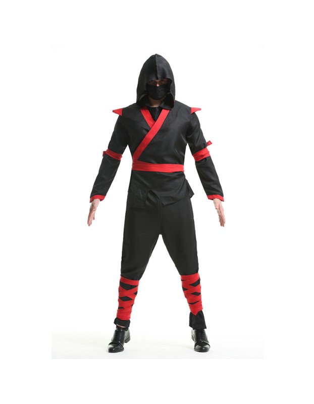 Halloween Masked Japanese Bushido Cosplay Ninja Warrior Anime Costume XY82233