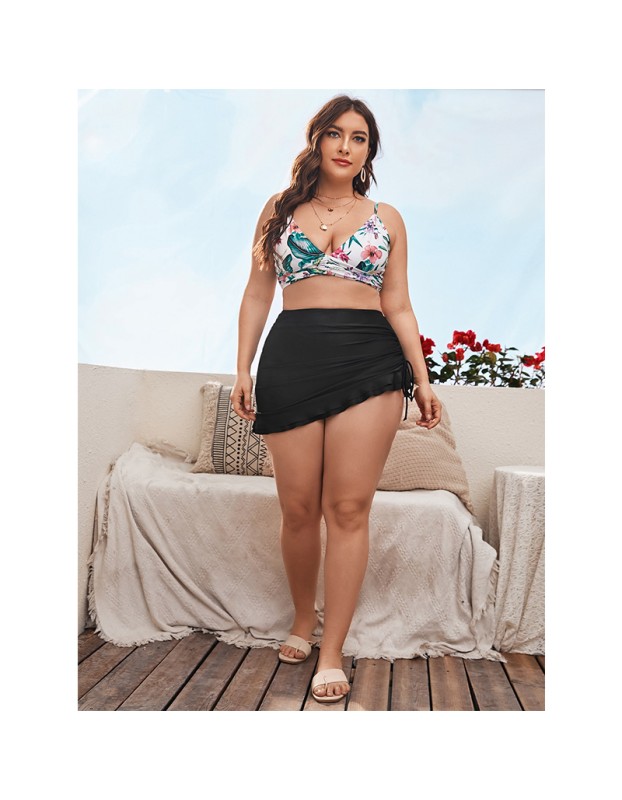 Bikini Swimming Swimsuit Women Short Skirts Plus Size Bikini Dress 534