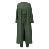 Knit Set Women Vest And Trousers Sports Three Piece Sets Slim Sportswear LQ161