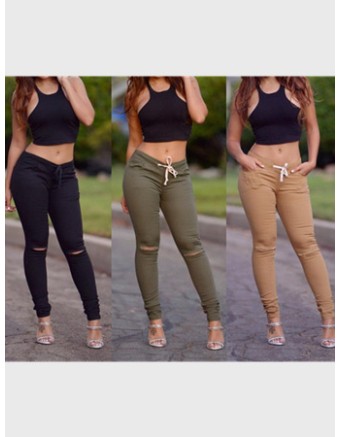 2016 New Women 3 Colors Hallow Out Legging FG9122