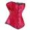 Sexy Red steel satin corset M1715