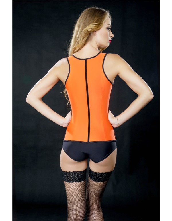 Steel Boned Latex Rubber Waist Corset M1307A