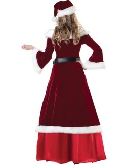 Sexy Miss Claus Christmas Long Gown Set M1137
