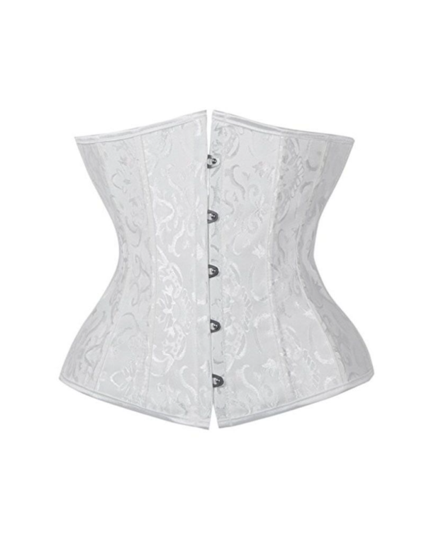 24 Steel Bone Sexy Black Jacquard Underbust M1286