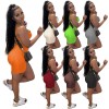 Sling Top Sexy Tube Top And Shorts Set Two Piece Summer M046