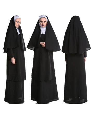 Couple halloween costume nun costume M40182