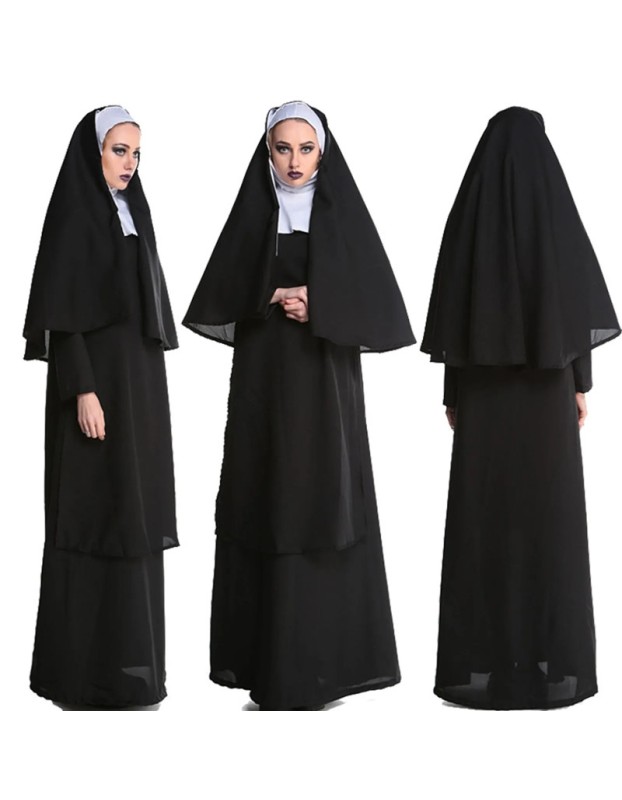Couple halloween costume nun costume M40182