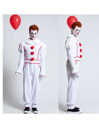 Adult Men's Pennywise Killer Clown Cosplay Costume M40679
