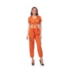 Adult Prison Uniform Women Police Costume Props Halloween Rave Party Dress SM016
