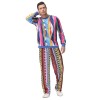 Halloween Adult Men Retro 70s Disco Hip Hop Hippie Bar Show Costume MS1687