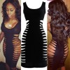 Sexy Black Bodycon Dress M3901