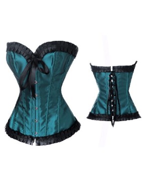 green satin corset m1861