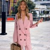 Large Lapel Office Set Casual Straight Long Pants Suit  Blazer Women LQ159