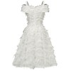 Sexy Suspenders Gown Evening Feather Formal Elegant Party Dress CD1715