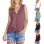 Sleeveless Knitted Tank Tops Women V-neck Vest M5786
