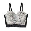 Pearl Suspender Short Shaped Top Nailed Beaded Colored Diamond Corset KN8156