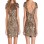 Top style gold women midi dress for any occasion M30031