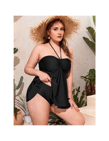 Sexy Halter Bikini For Women Black Slip Bikini Dress Backless Swimsuit 568