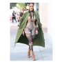 Elastic Printed High Collar Woman Sexy Bodycon Jumpsuit