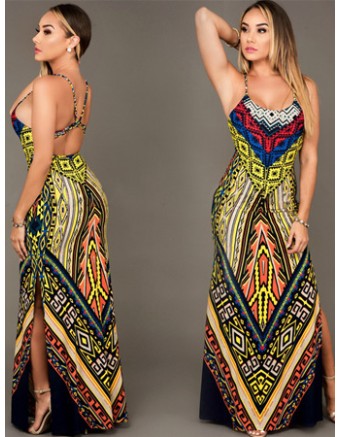 2016 Hot Sale Women Retro Floral Fancy Dress M30221