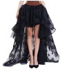 Black Fluffy Tulle Steampunk Skirt m31693