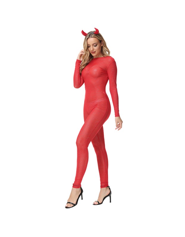 Witch Demon Costume Red Devil Cosplay MS5001