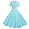 Solid Color Leisure Ball Gown Suit Collar Classy Slim Women Dresses JY14792