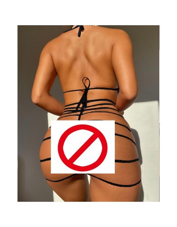 Sexy Underwear Sexy Halter Dress Back Strap Patent Leather Sexy Dress YSF509