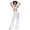 Hippie Costume Disco Dance Nightclub Women Sexy White Retro Cosplay MS5036